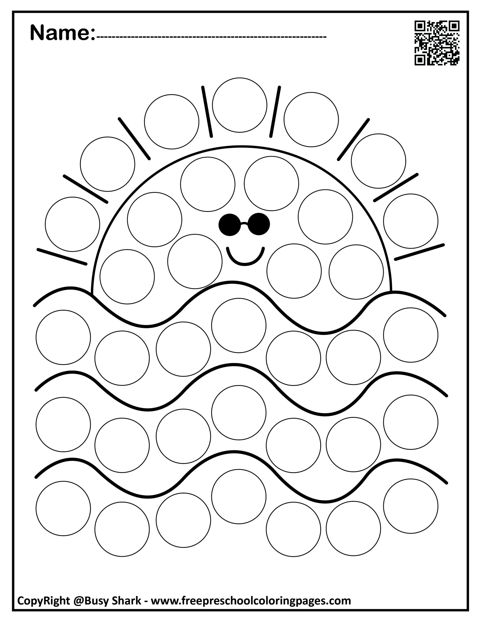 Set Of Summer Dot Markers Pages Set Of Summer Dot Markers Pages