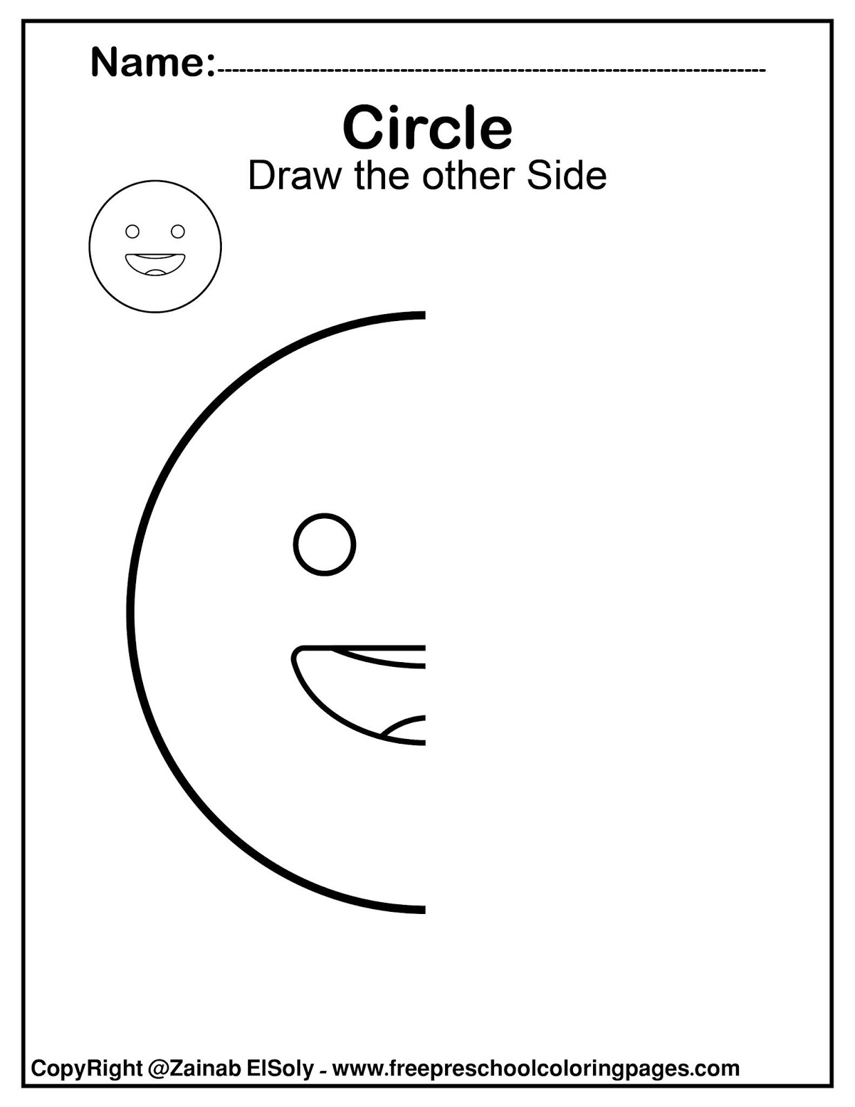 Set Of Symmetry Draw The Other Half Of The Picture Shapes 