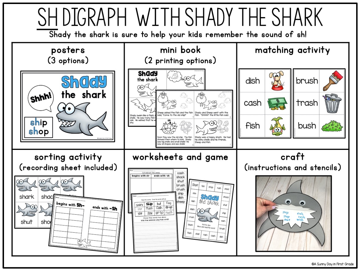 SH Digraph Worksheets Centers U0026 Games SH Digraph Worksheets Centers U0026 Games