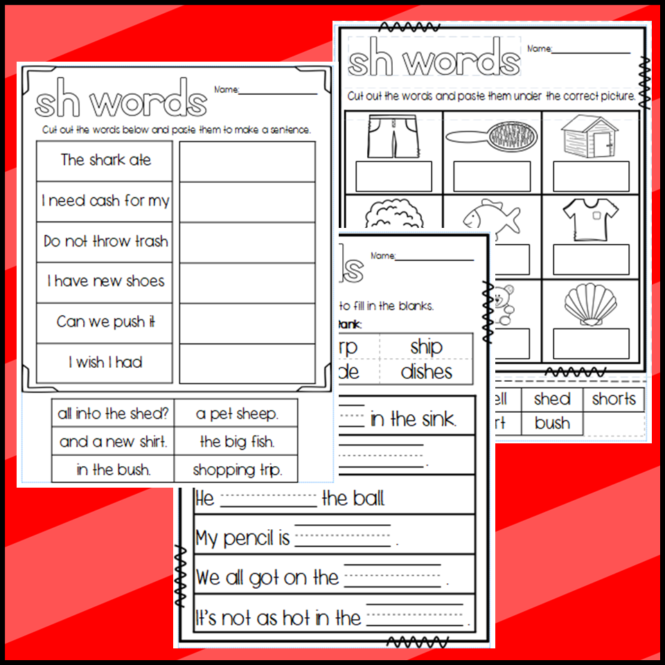 SH Words Worksheets Made By Teachers