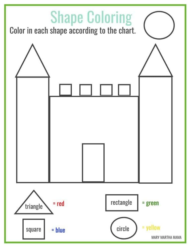 Shapes Worksheets For Preschool Free Printables Mary Martha Mama