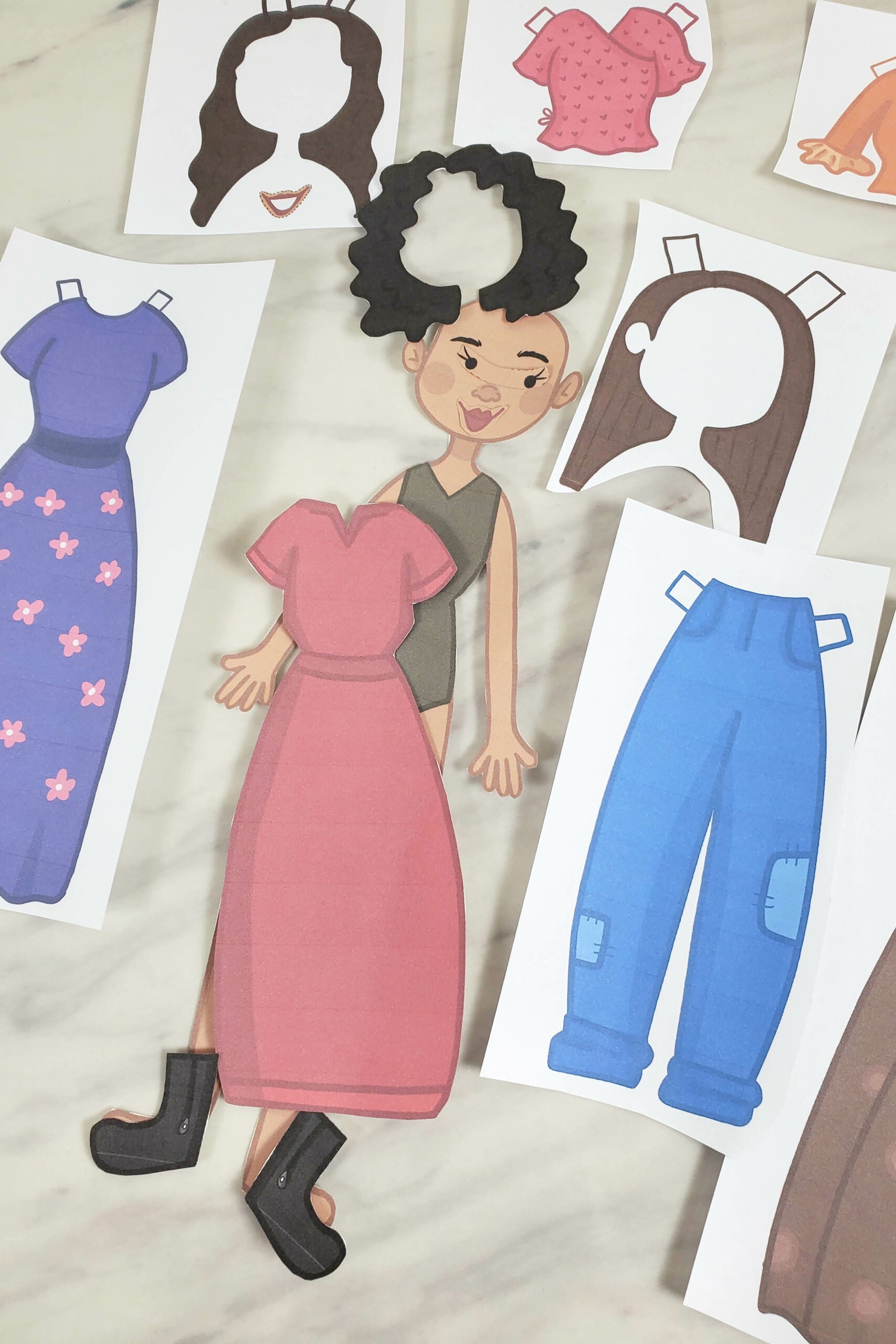 Preschool Paper Dolls Printable