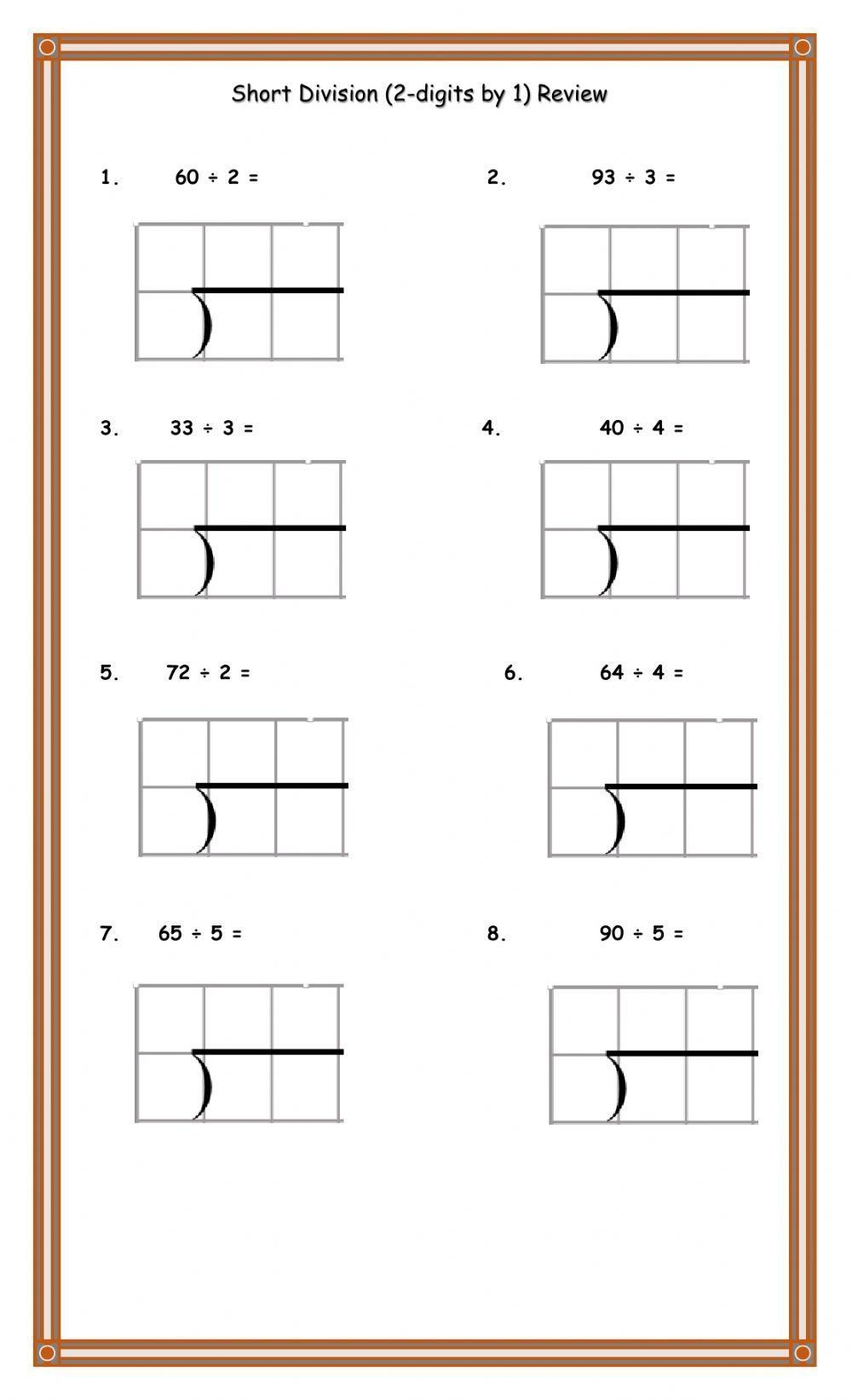 Short Divsion Worksheet Worksheets Library Short Divsion Worksheet Worksheets Library