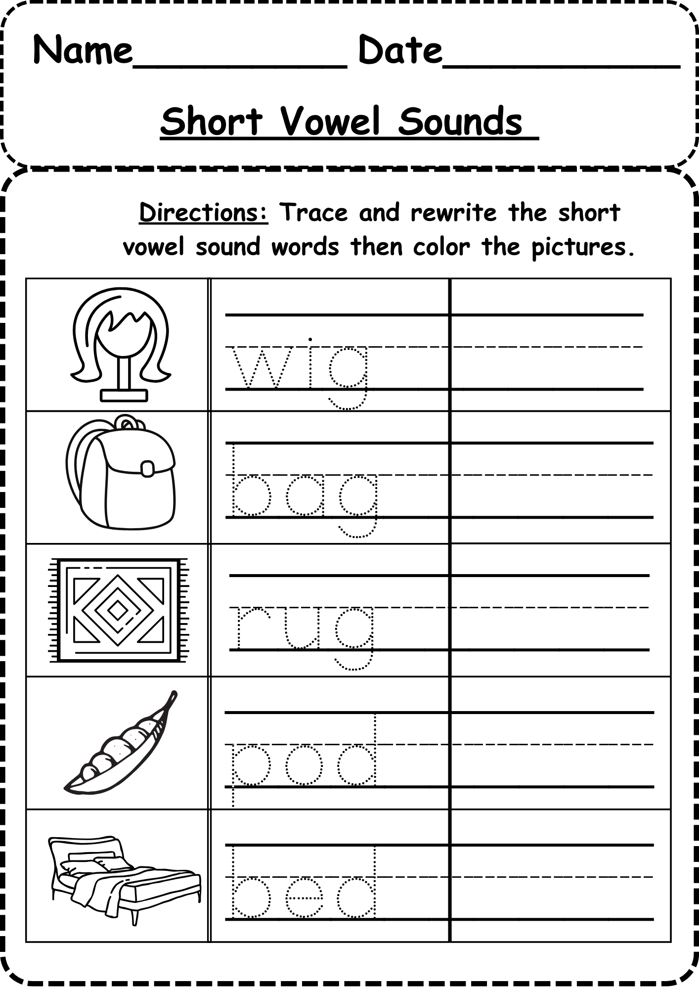 Short Vowel Sounds Worksheet Free Short Vowel Sounds Worksheet Free