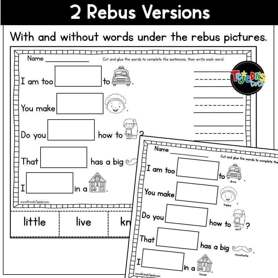 Sight Word Cloze Sheets Set 2 Fry Words 101 200 Tejeda s Tots