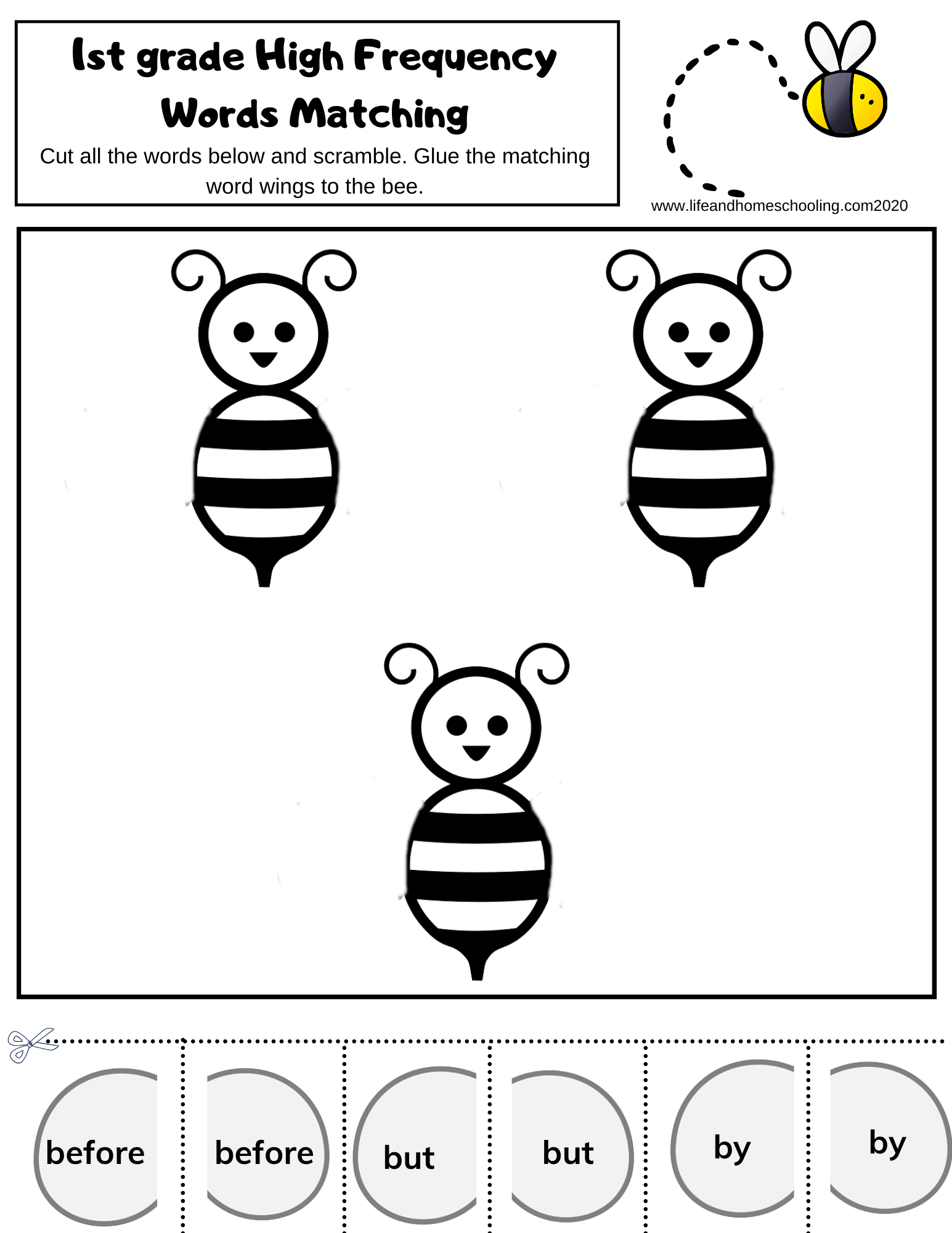 Sight Word Matching Activity Made By Teachers