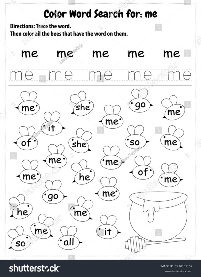 Sight Word Me Worksheets Worksheets Library