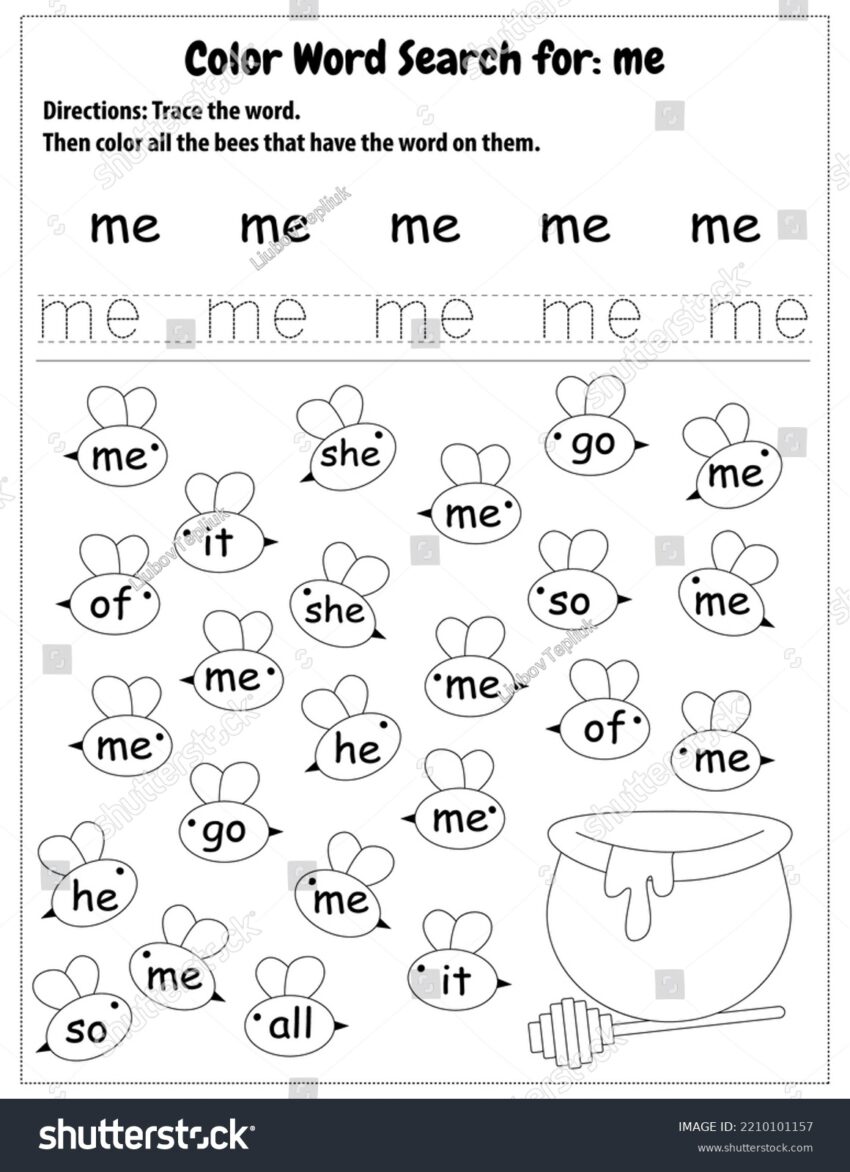 Sight Word Me Worksheets Worksheets Library