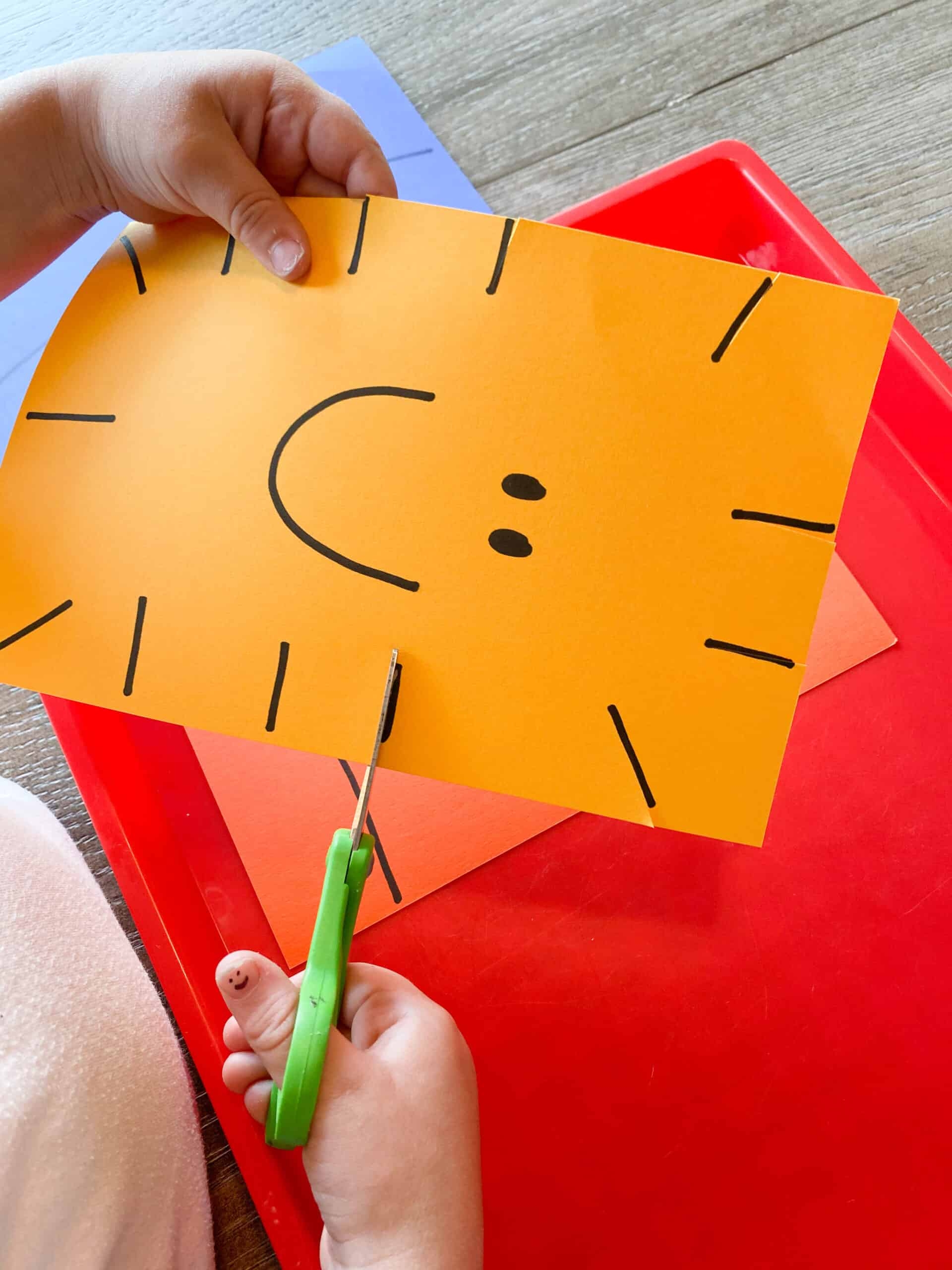Simple Cutting Tray Preschool Scissor Skills Activity Toddler Approved