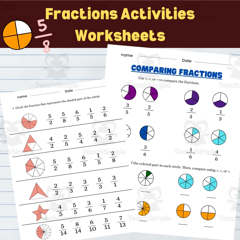 Grade 1 Fractions Worksheets Free