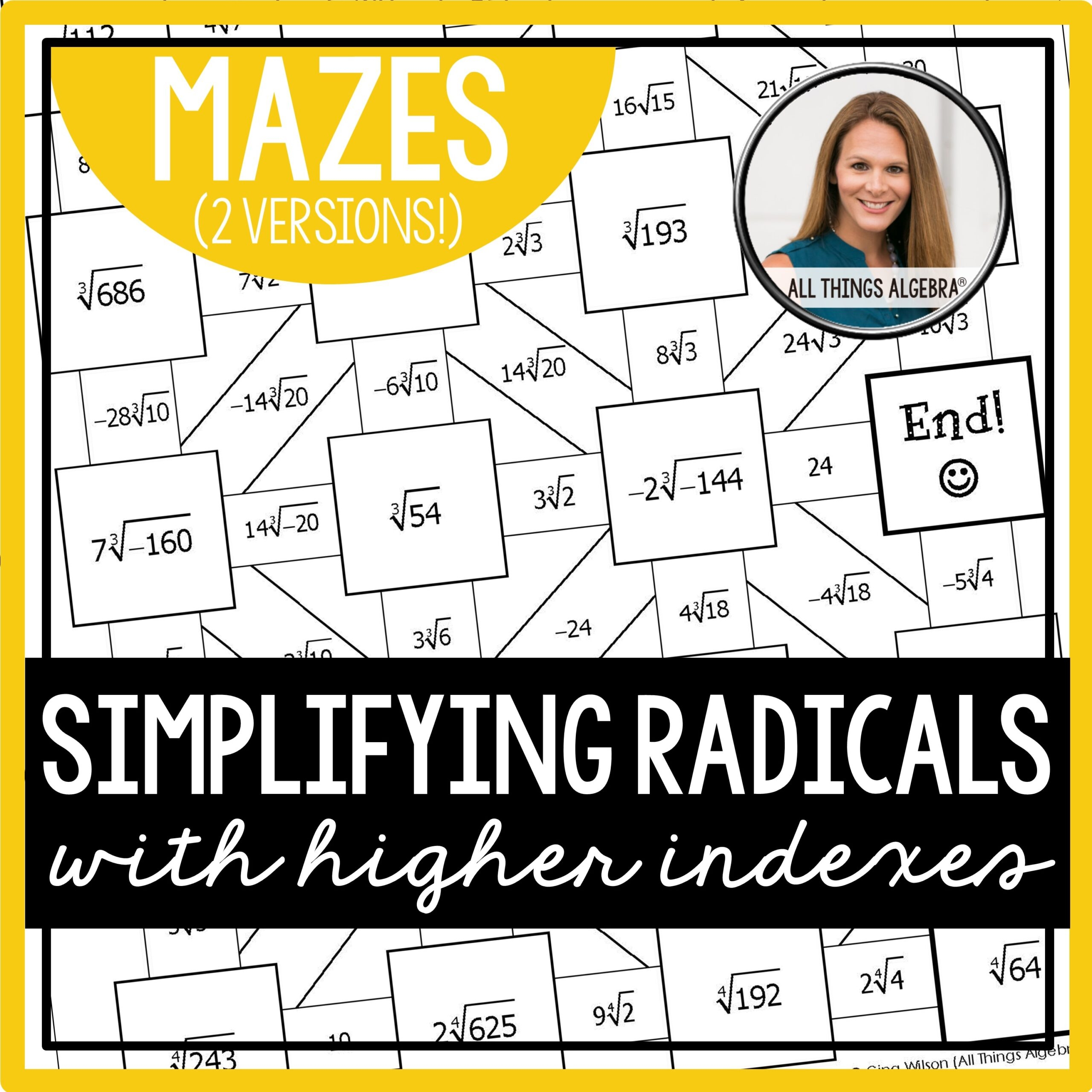 Simplifying Radicals with Higher Indexes Mazes Simplifying Radicals with Higher Indexes Mazes