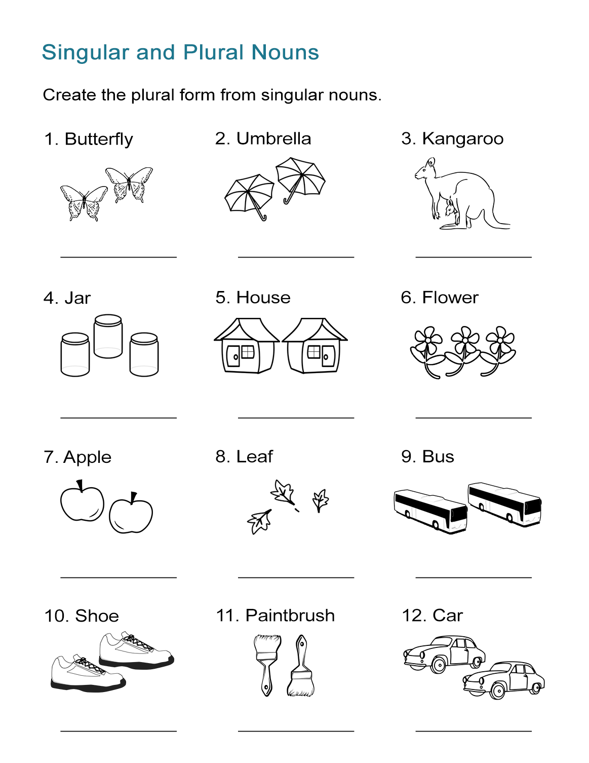 Singular And Plural Nouns Worksheet ALL ESL Singular And Plural Nouns Worksheet ALL ESL