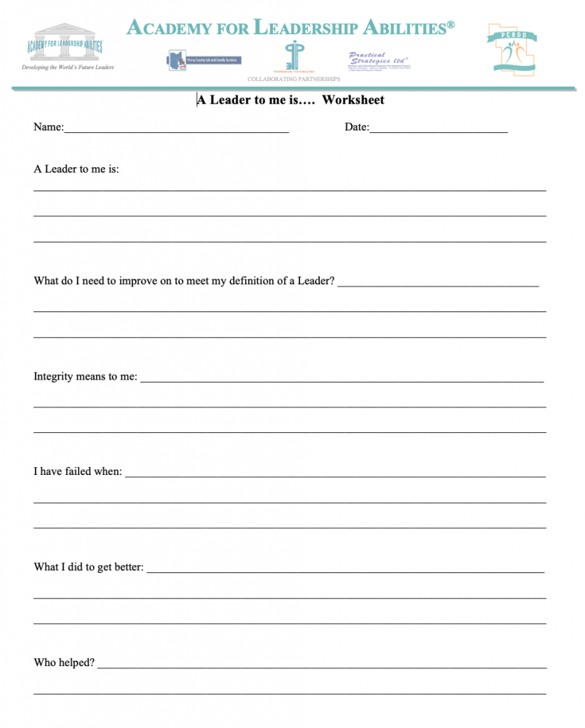 Situational Leadership Worksheet Worksheets Library