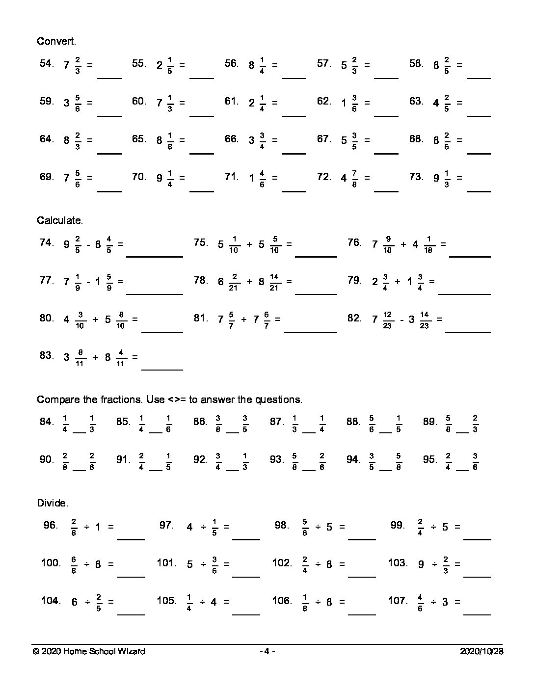 Math Worksheets Grade 6 Free Printable