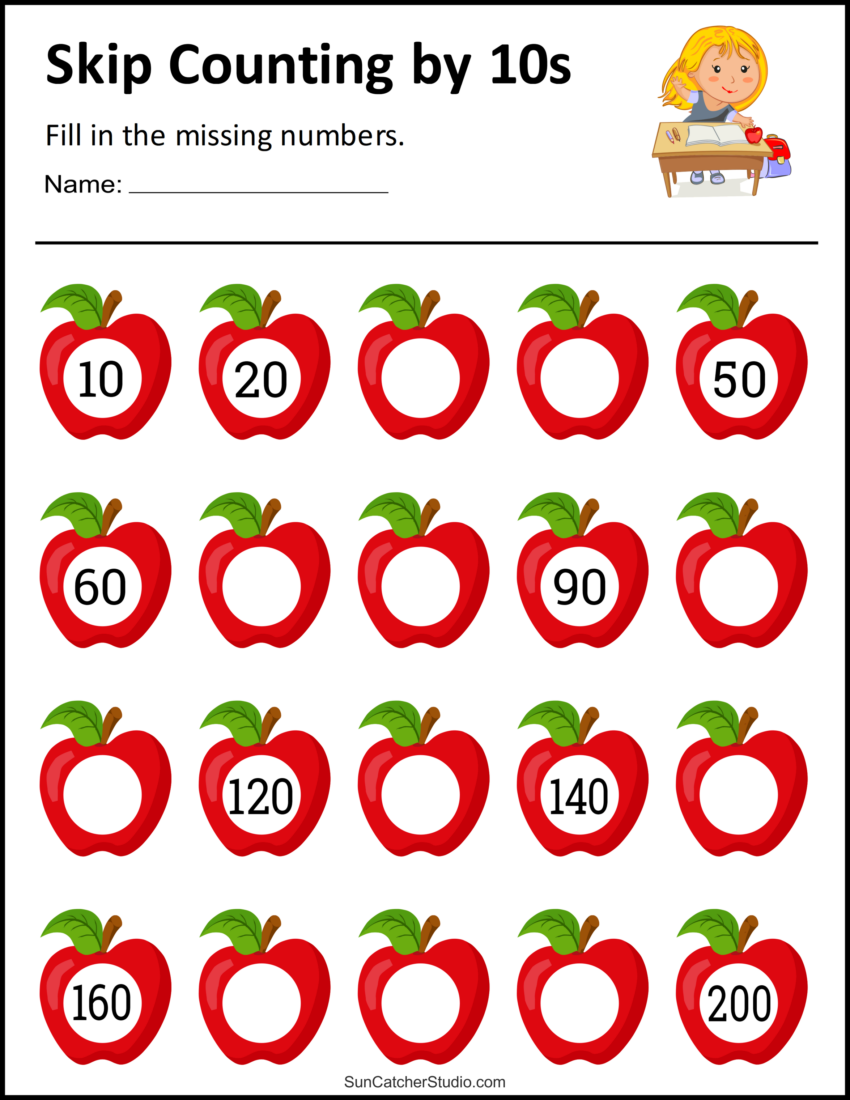 Skip Counting Worksheets And Charts Free Printables Monograms Design Tools Patterns U0026 DIY Projects