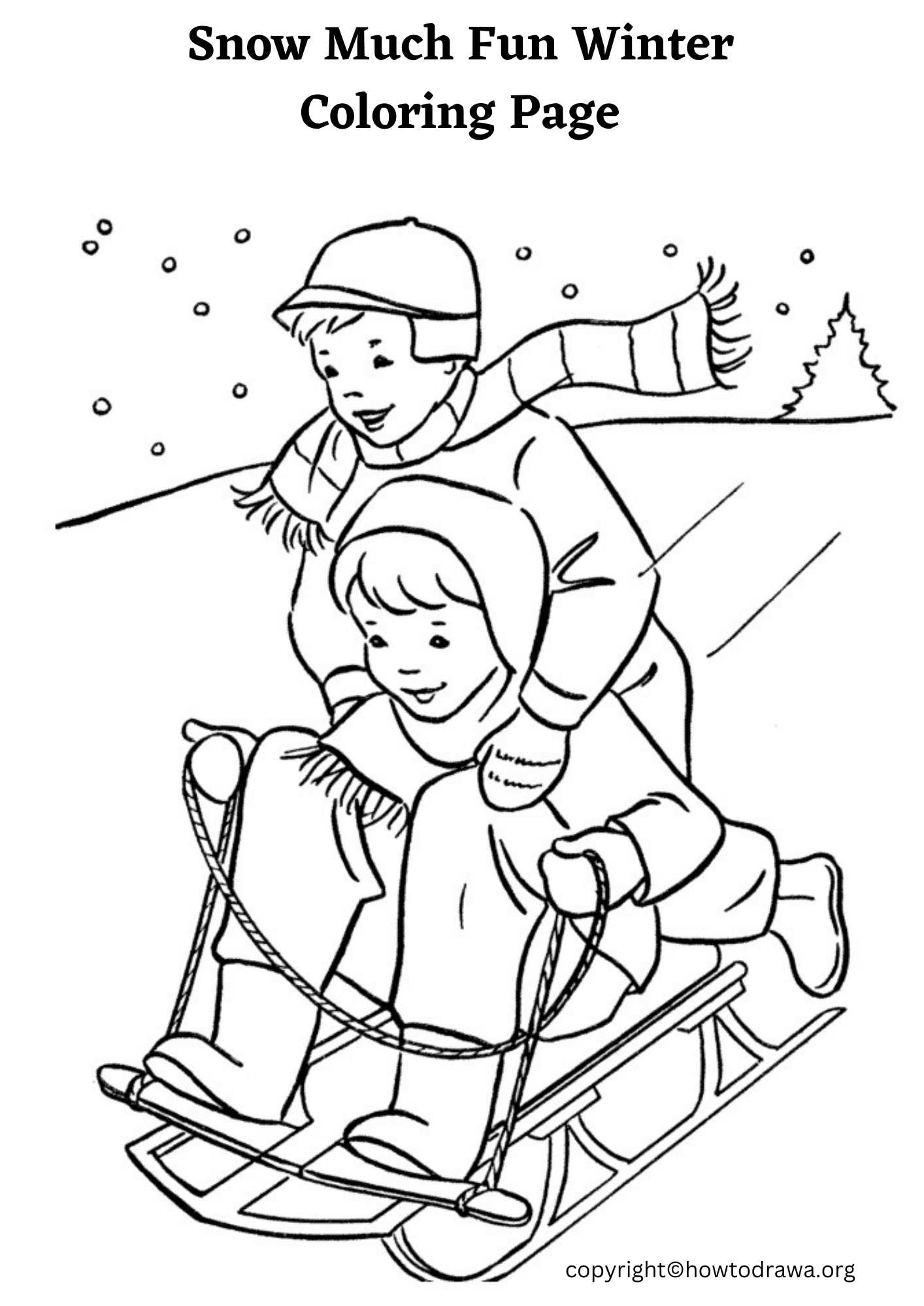 Printable Winter Coloring Pages For Preschool