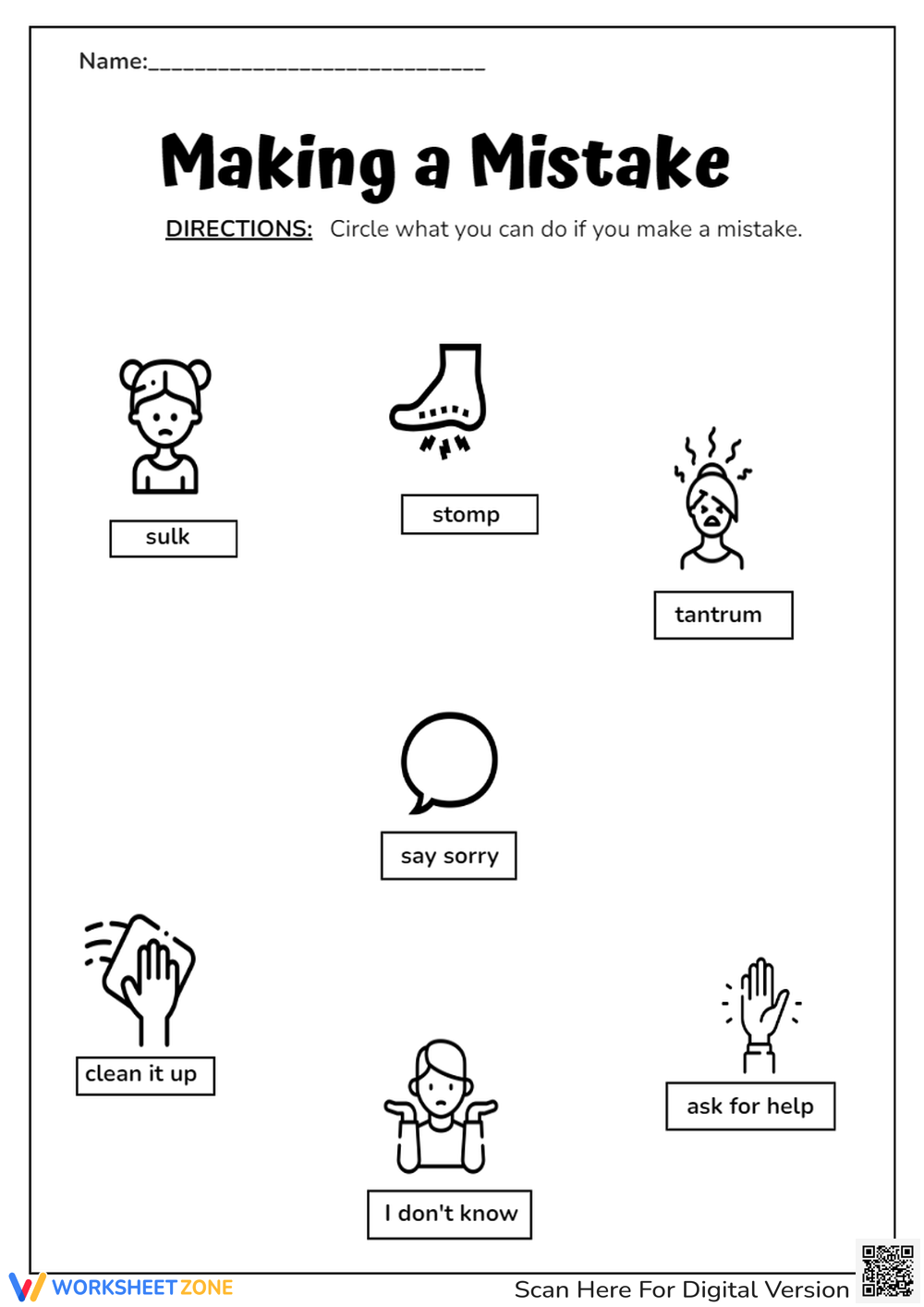 Social Skills For Autism Worksheets Printable