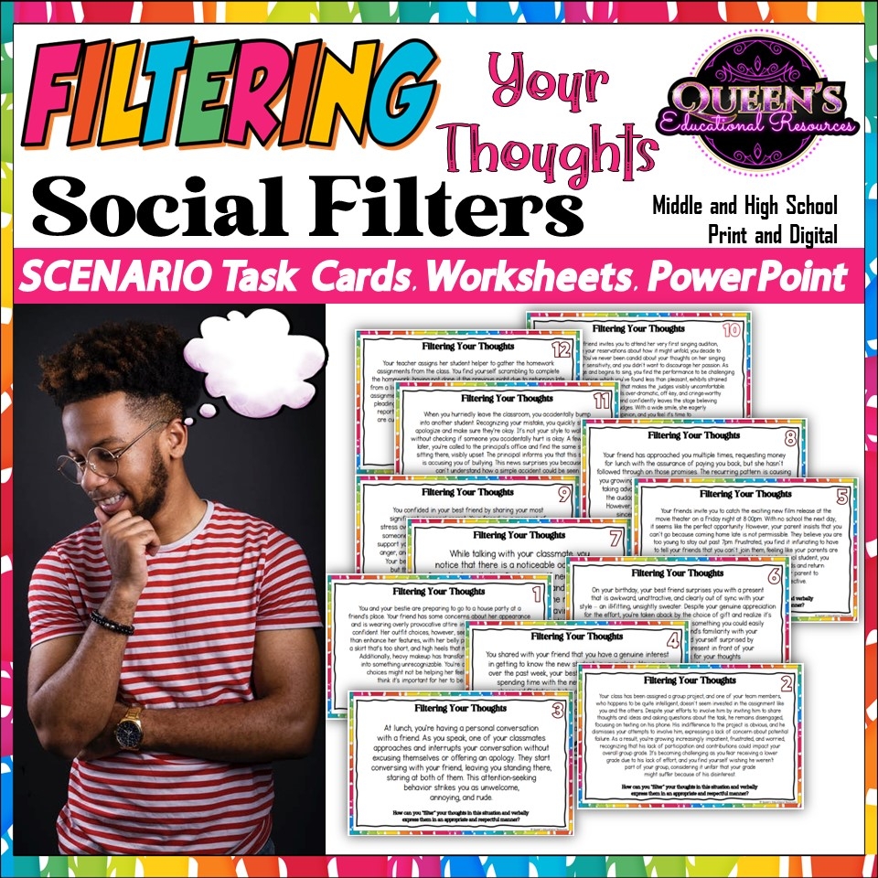 Social Skills Social Filters Filtering Thoughts Scenarios Communication Skills Made By Teachers Social Skills Social Filters Filtering Thoughts Scenarios Communication Skills Made By Teachers