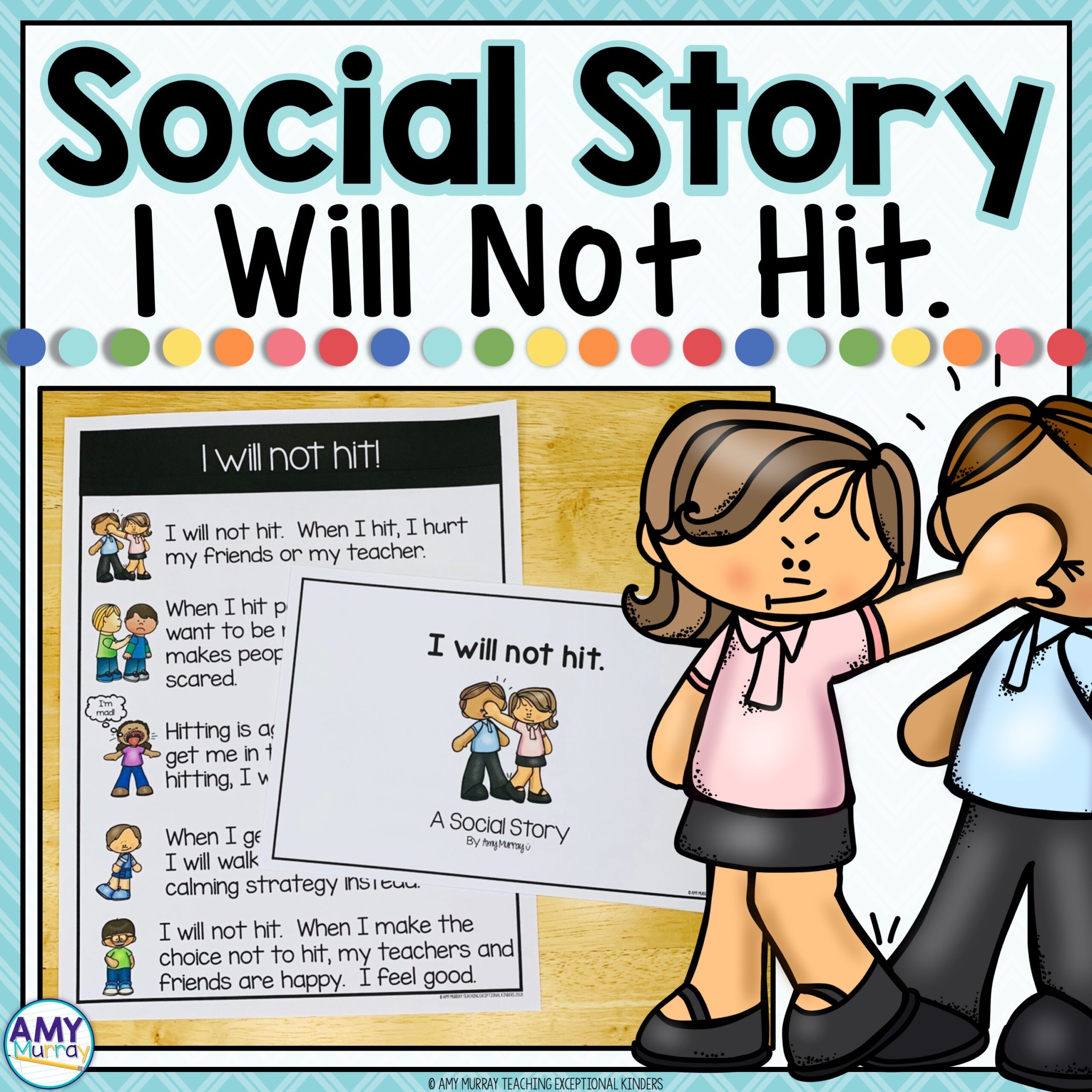 Social Skills Story No Hitting Teaching Exceptional Kinders