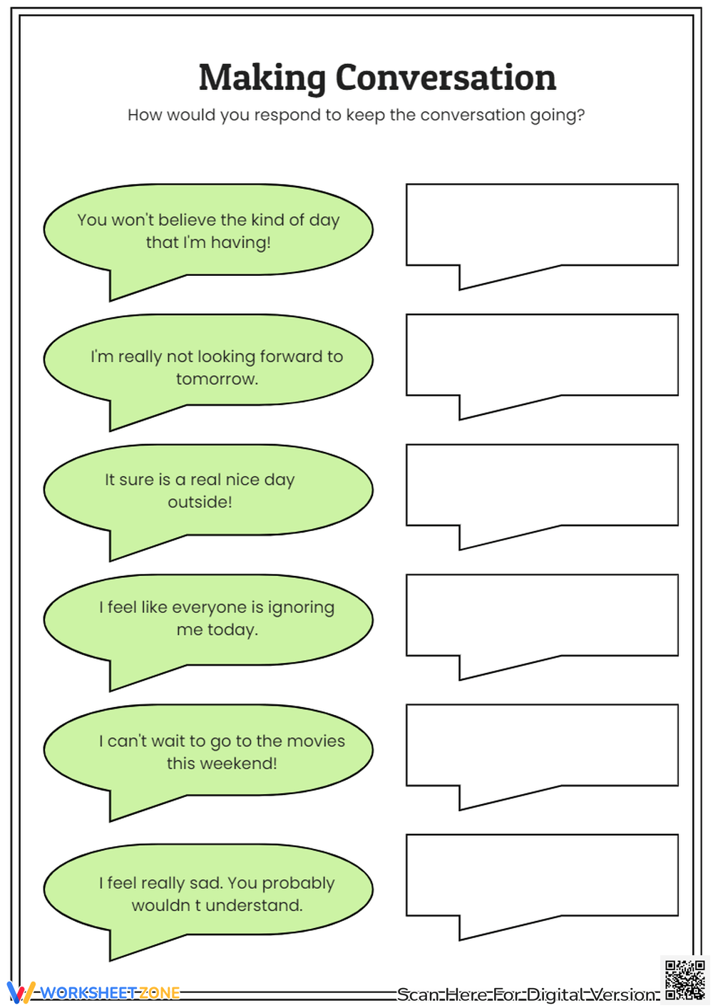 Social Skills Worksheets 2025