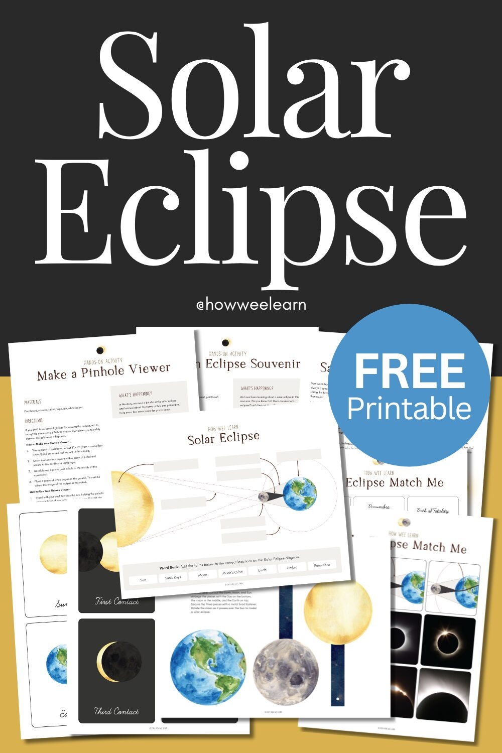 Free Printable Solar Eclipse Worksheets Free Printable Solar Eclipse Worksheets