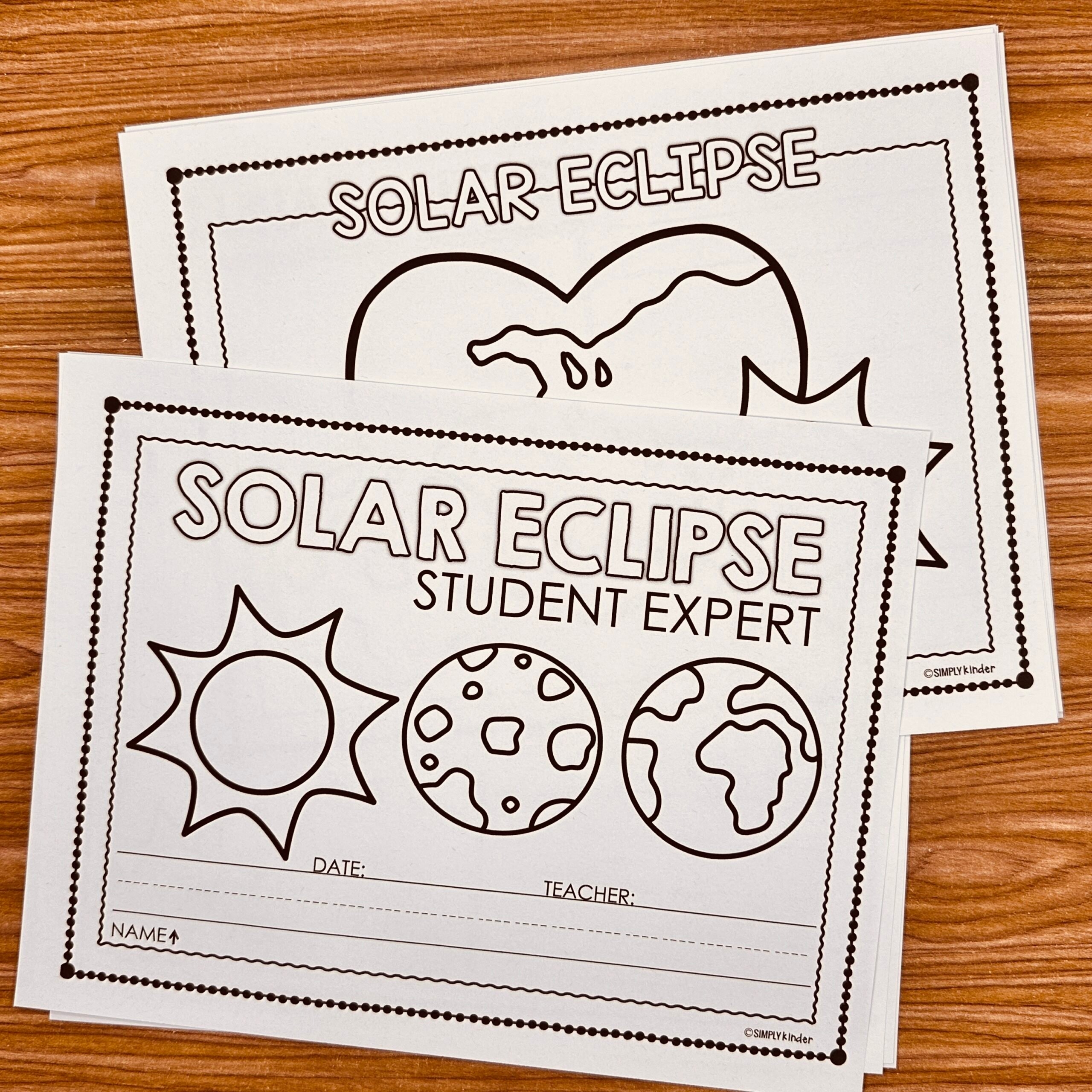 Solar Eclipse Certificates Simply Kinder Plus