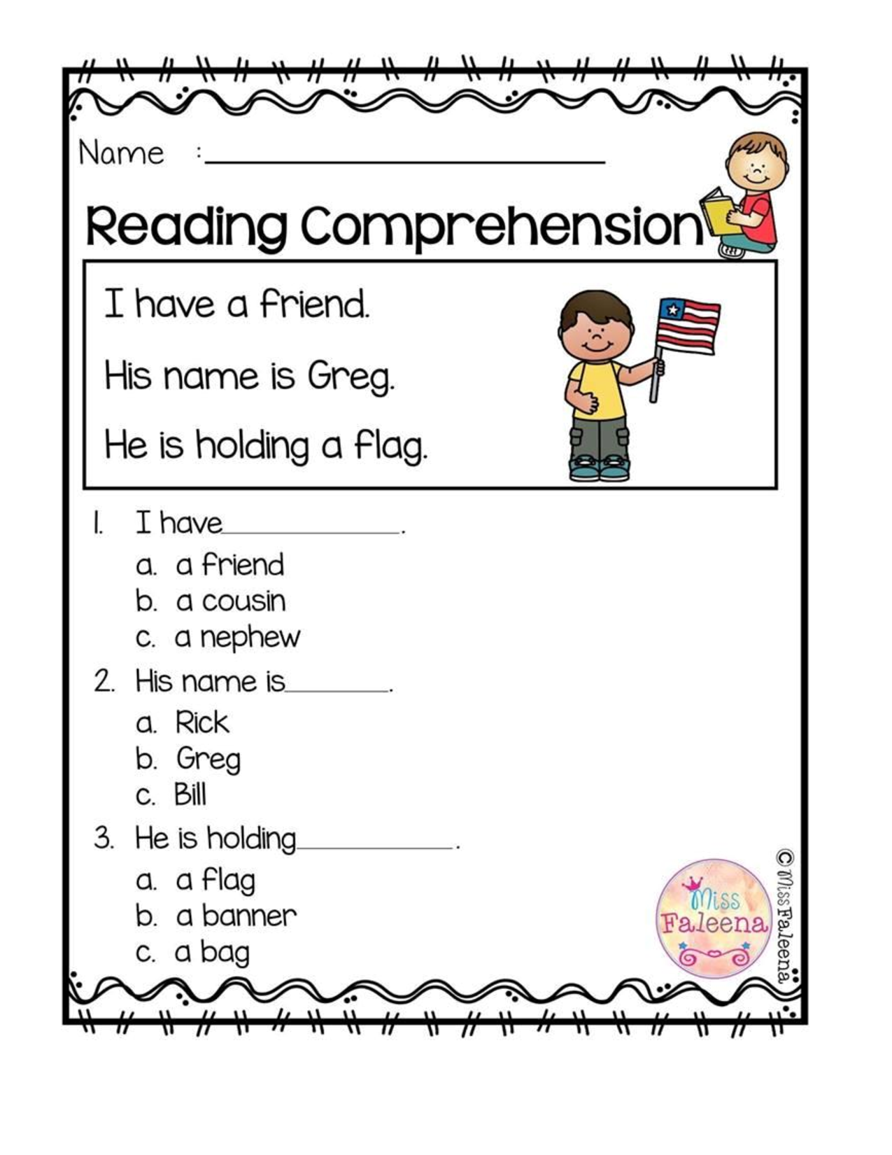 Grade 2 Worksheets Reading Comprehension