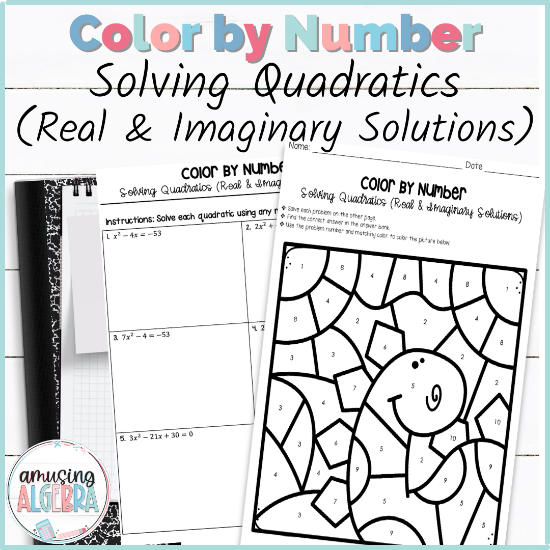 Solving Quadratic Equations Coloring Activity Made By Teachers