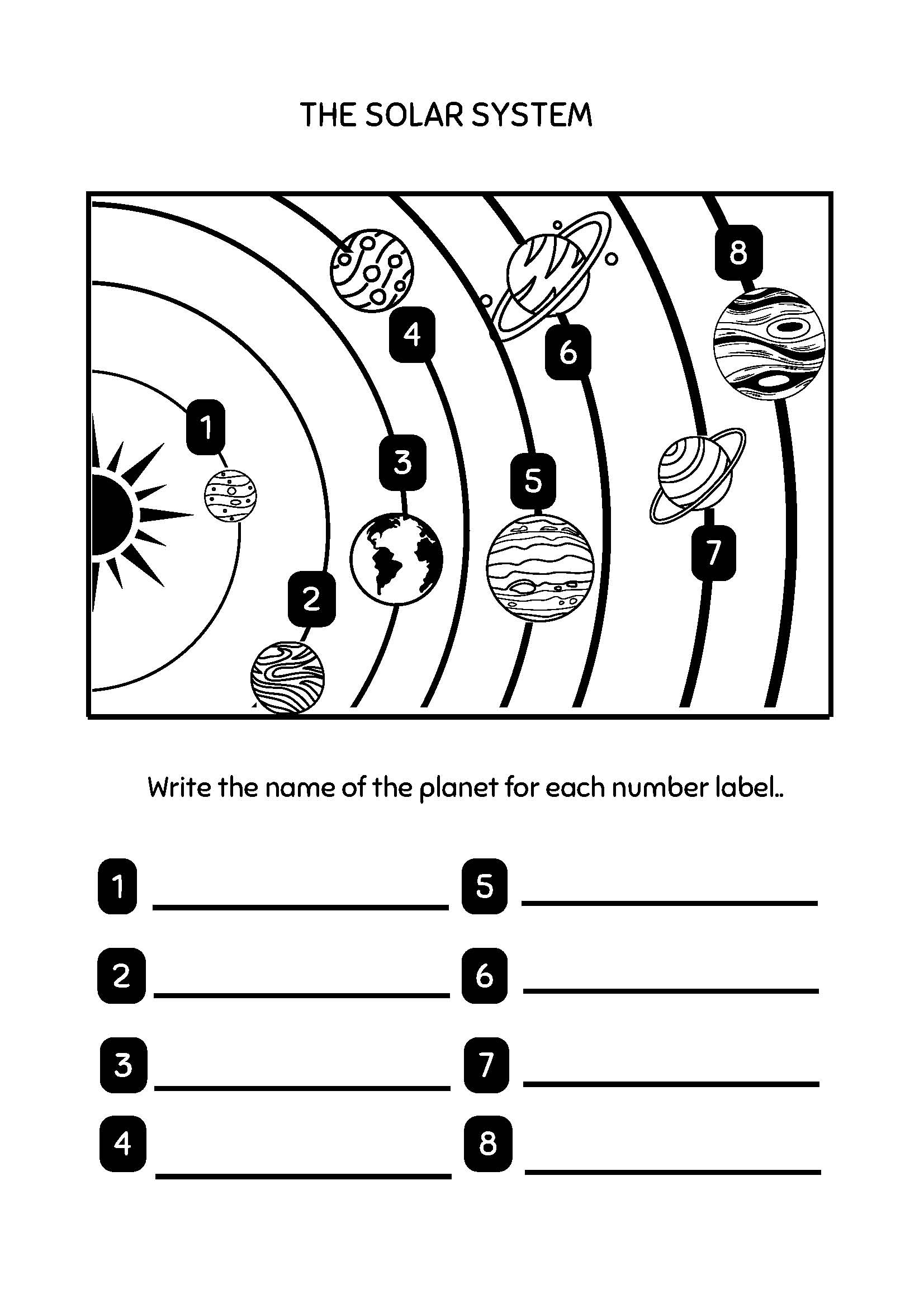 Space Science Worksheets For Kids 3rd 4th Grade With Answer Key Space Science Worksheets For Kids 3rd 4th Grade With Answer Key