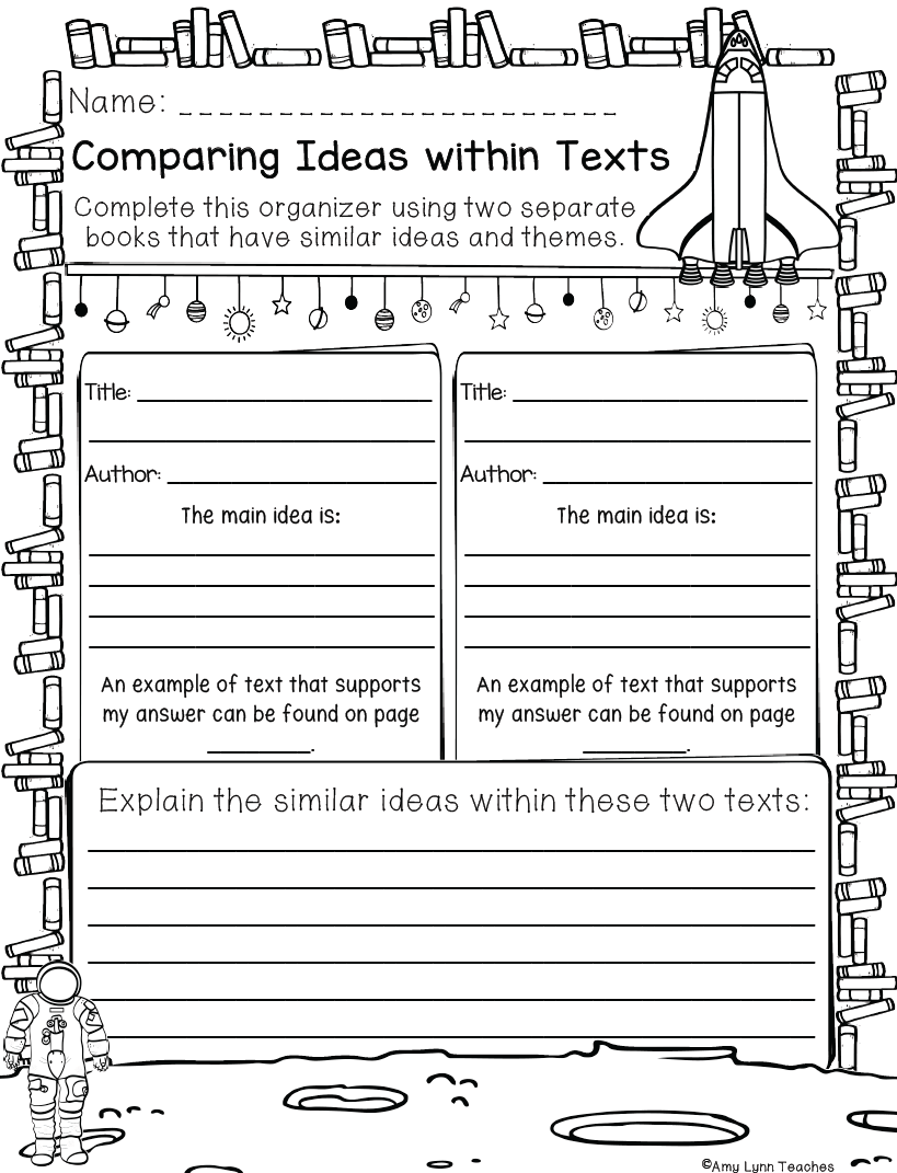 Space Themed Worksheets Bundle 600 Standards Aligned Printables Made By Teachers