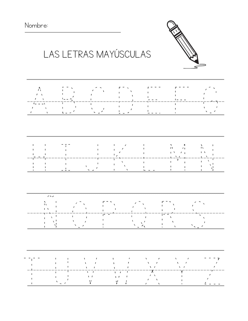 Spanish Alphabet Printable Pdf Worksheets Library