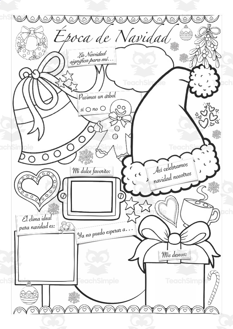 Spanish Christmas Season All About Worksheets Spanish Christmas Season All About Worksheets