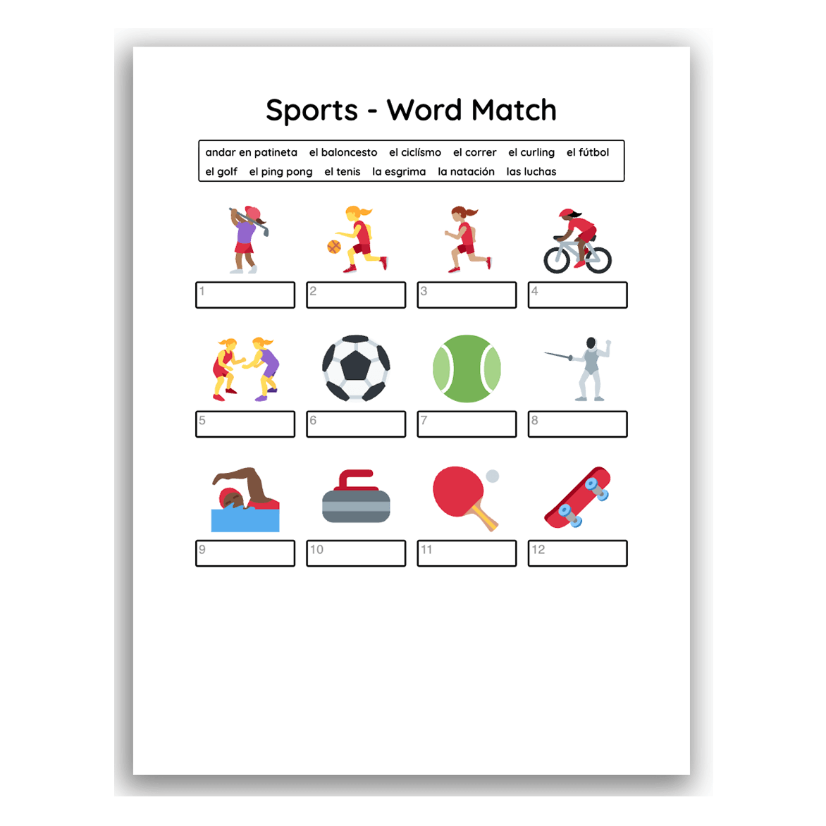 Spanish Worksheets For Beginners And Kids Free PDFs Spanish Worksheets For Beginners And Kids Free PDFs