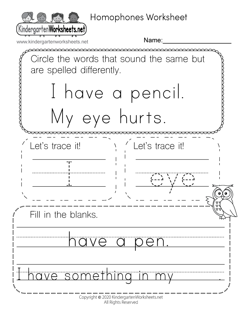 Homophone Worksheet Printable Homophone Worksheet Printable