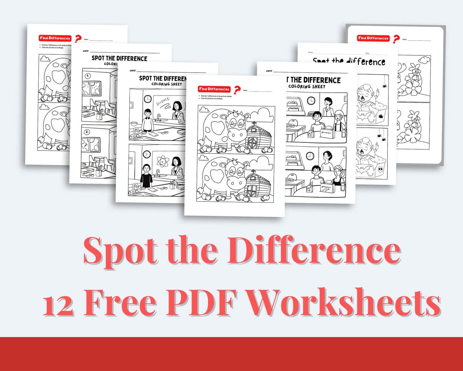 Spot The Difference Worksheets 22 Free PDF Printables Spot The Difference Worksheets 22 Free PDF Printables