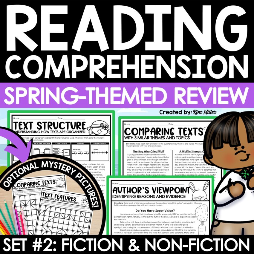 Spring Activities Reading Comprehension Passages And Questions 4th