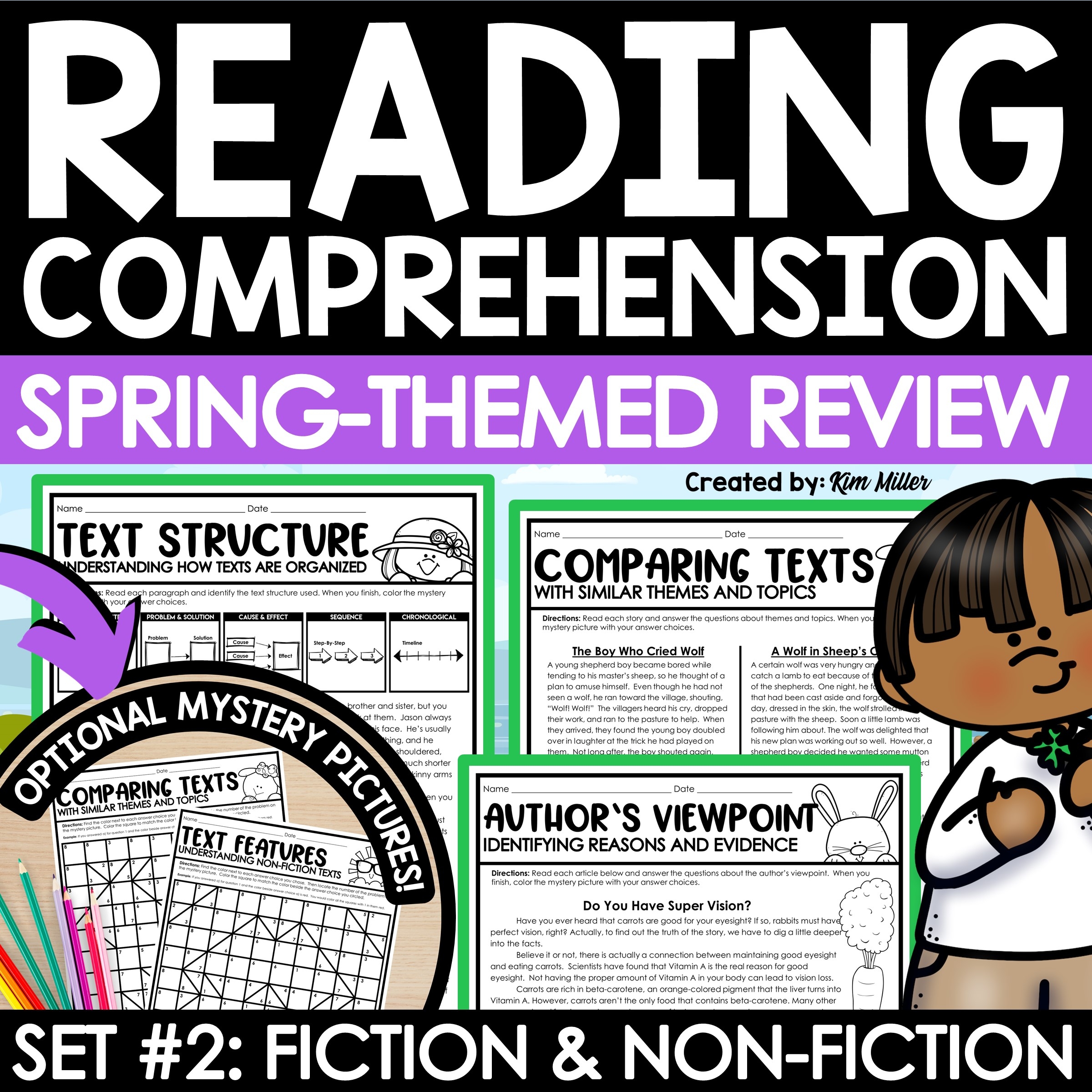 Reading Comprehension Passages 5th Grade Worksheets