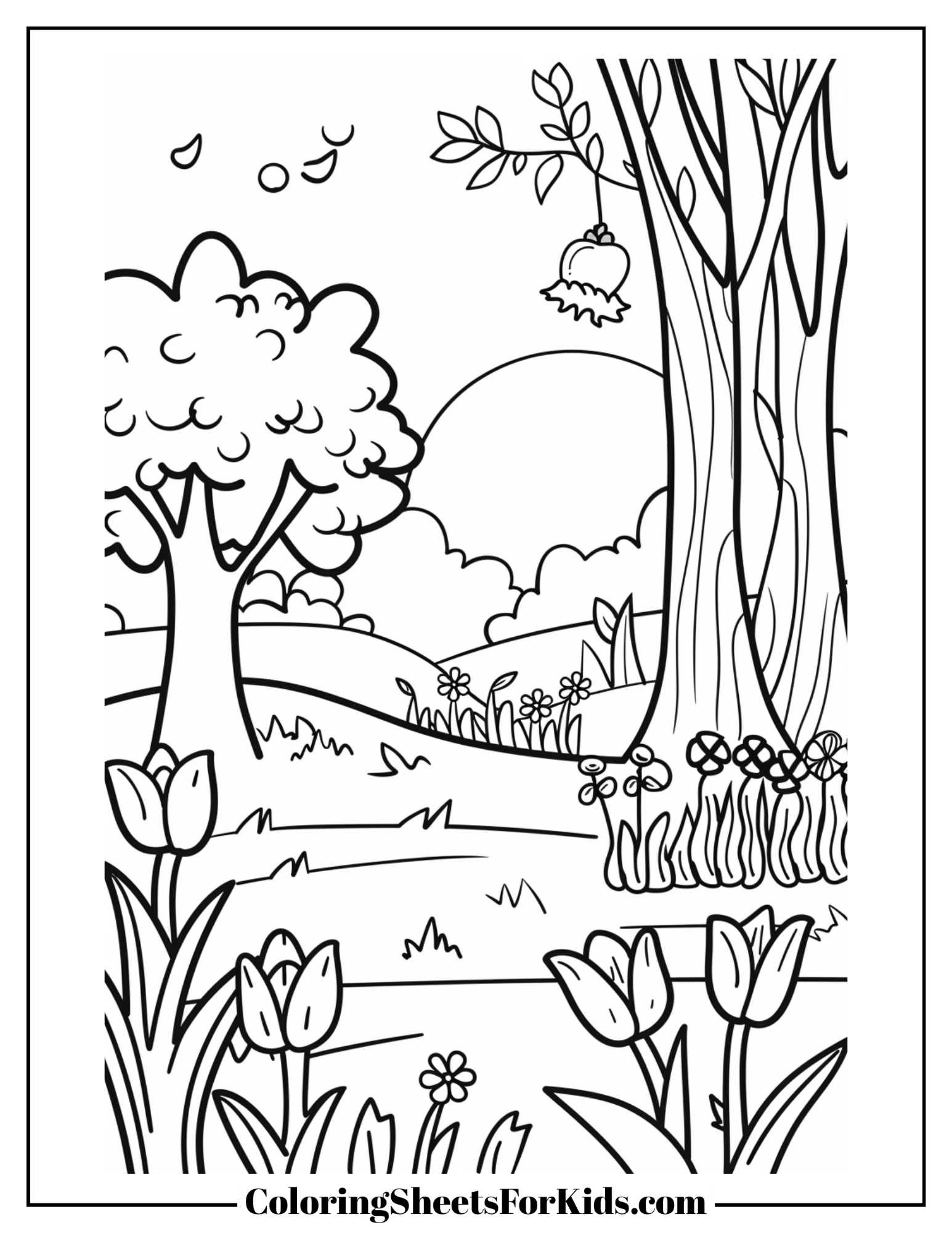 Spring Coloring Pages Preschool Printable Spring Coloring Pages Preschool Printable