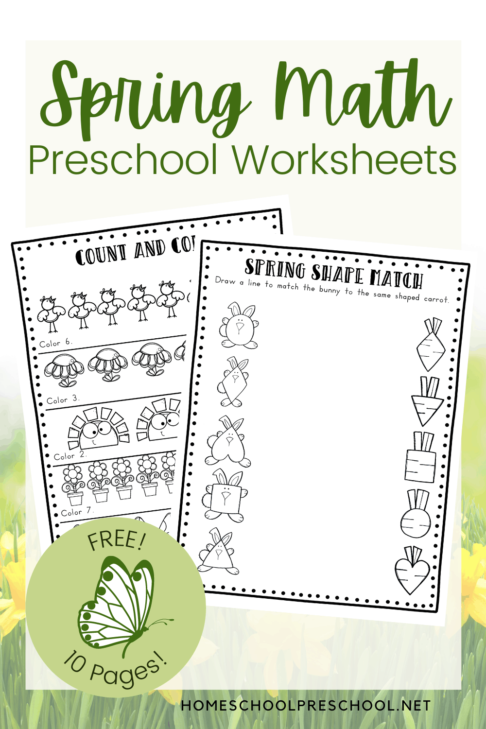Spring Math Worksheets Homeschool Preschool Spring Math Worksheets Homeschool Preschool