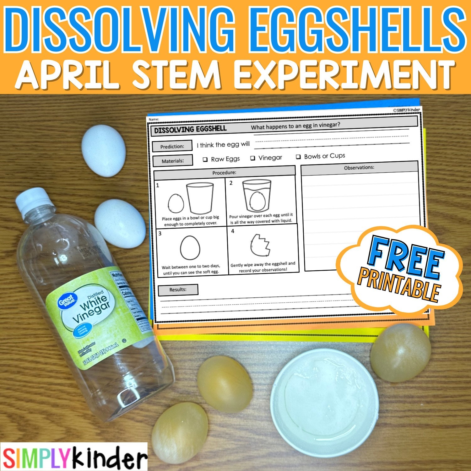 Spring STEM Activity For Kindergarten U0026 Free Printable Simply Kinder