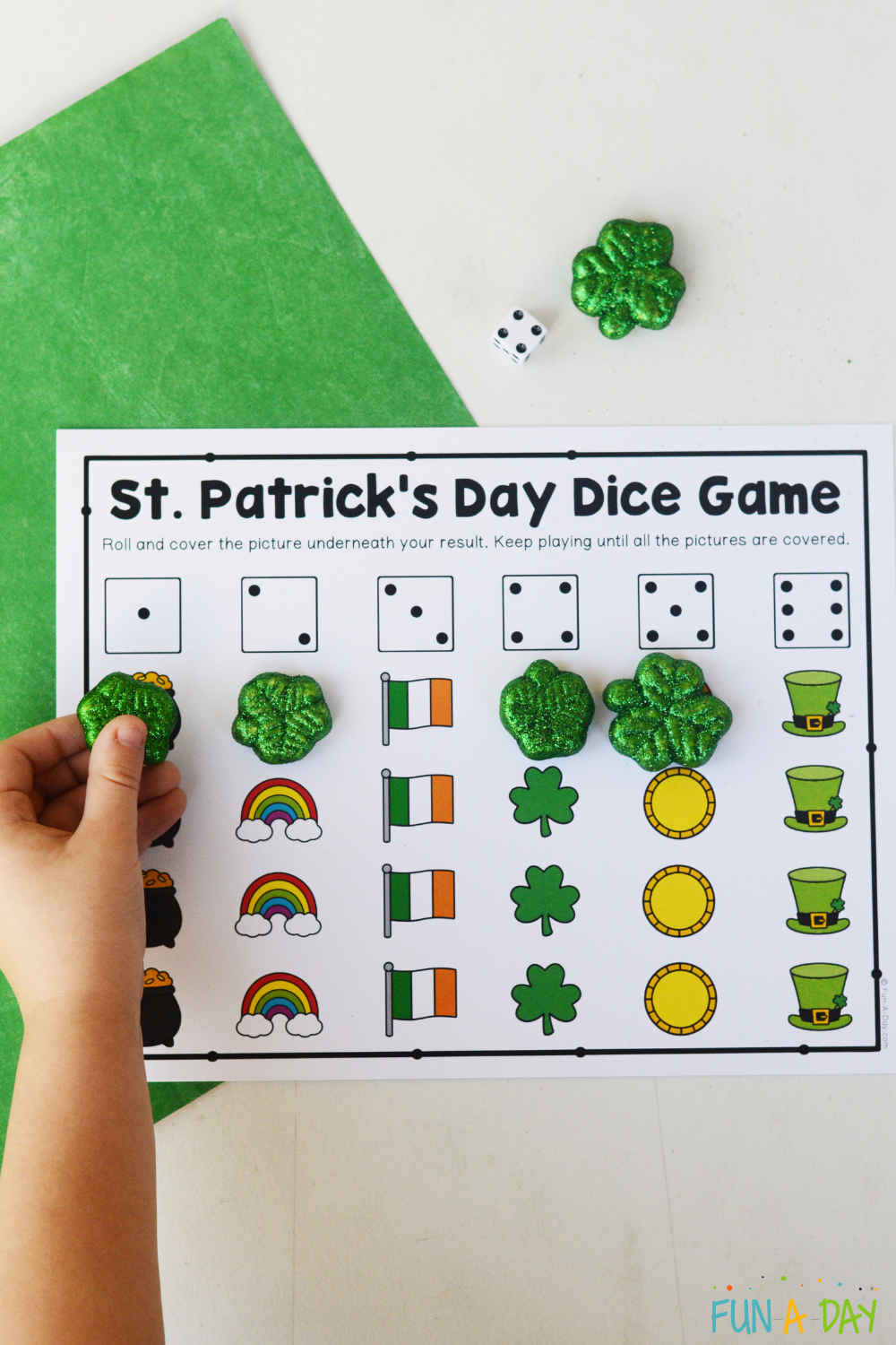 St Patrick s Day Dice Game Free Printable Fun A Day St Patrick s Day Dice Game Free Printable Fun A Day