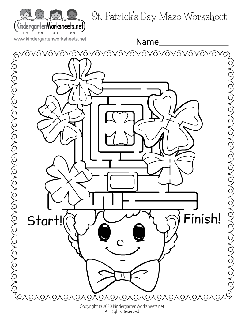 St Patrick s Day Maze Worksheet Free Printable Digital U0026 PDF St Patrick s Day Maze Worksheet Free Printable Digital U0026 PDF