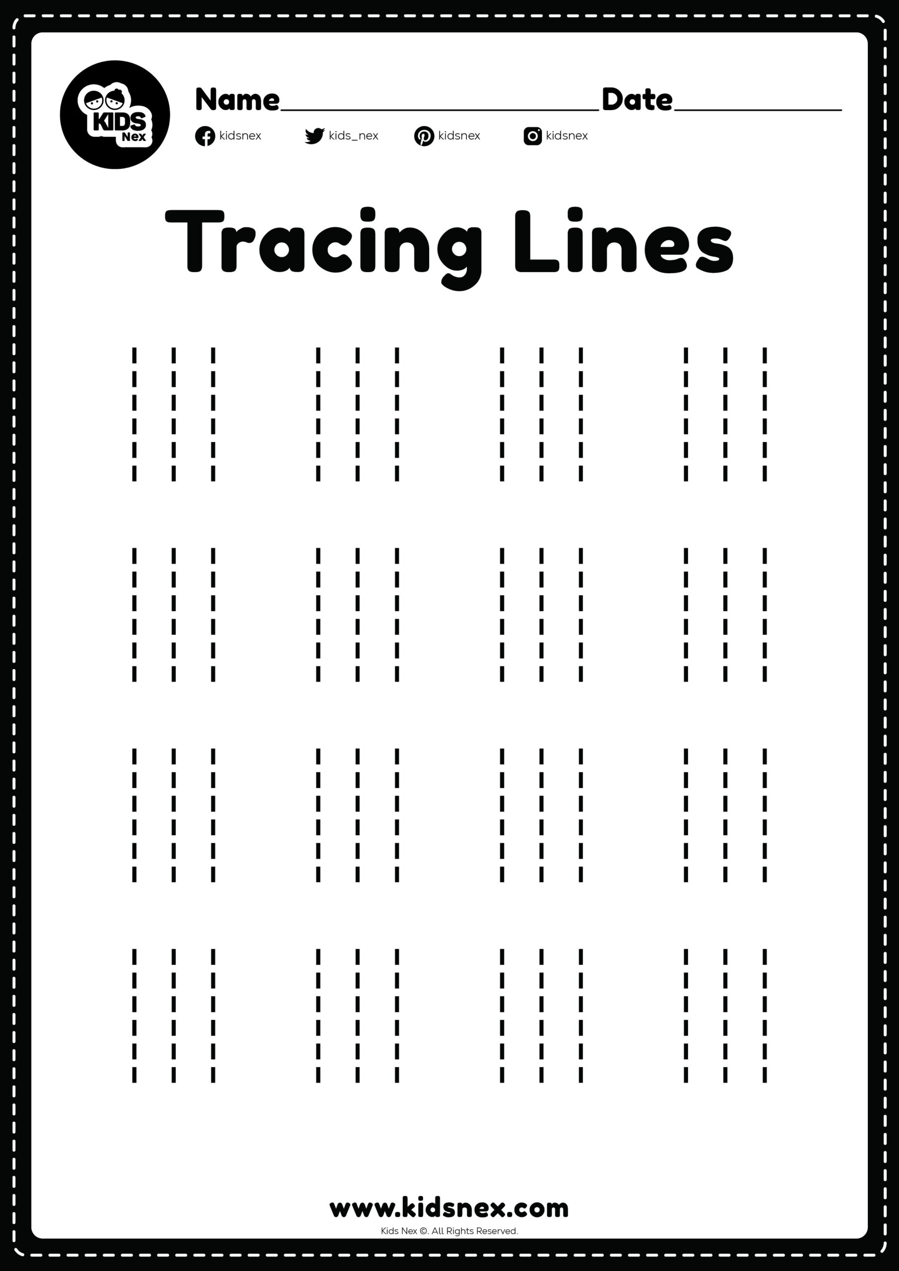 Printable Tracing Lines For Preschoolers Printable Tracing Lines For Preschoolers