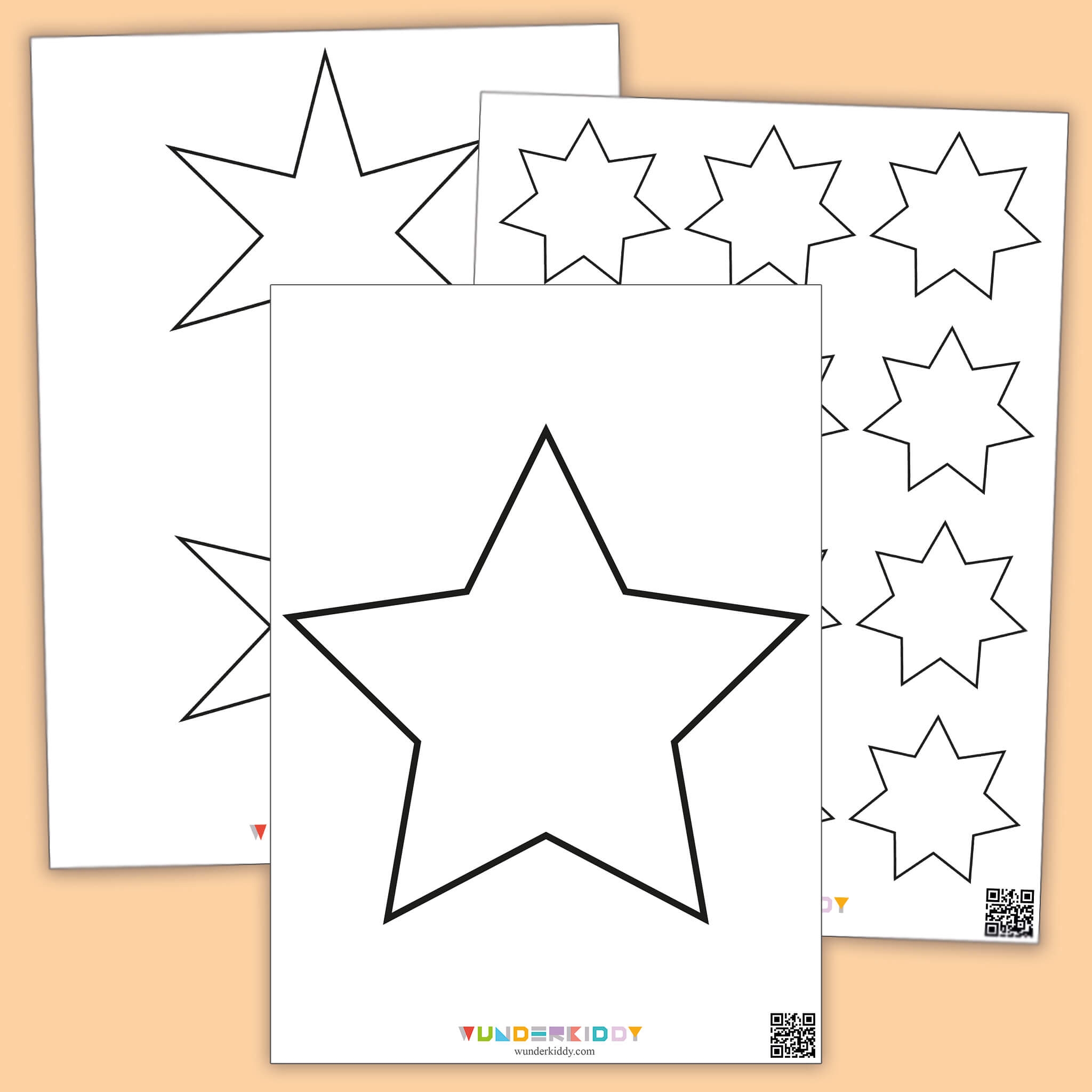 Free Printable Star Shapes Math Worksheet