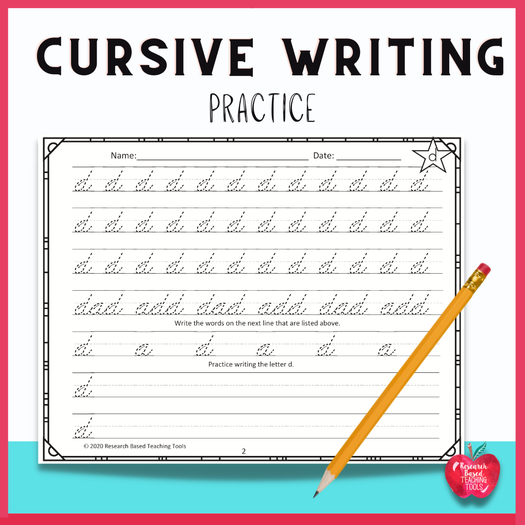 Printable Handwriting Worksheets Cursive