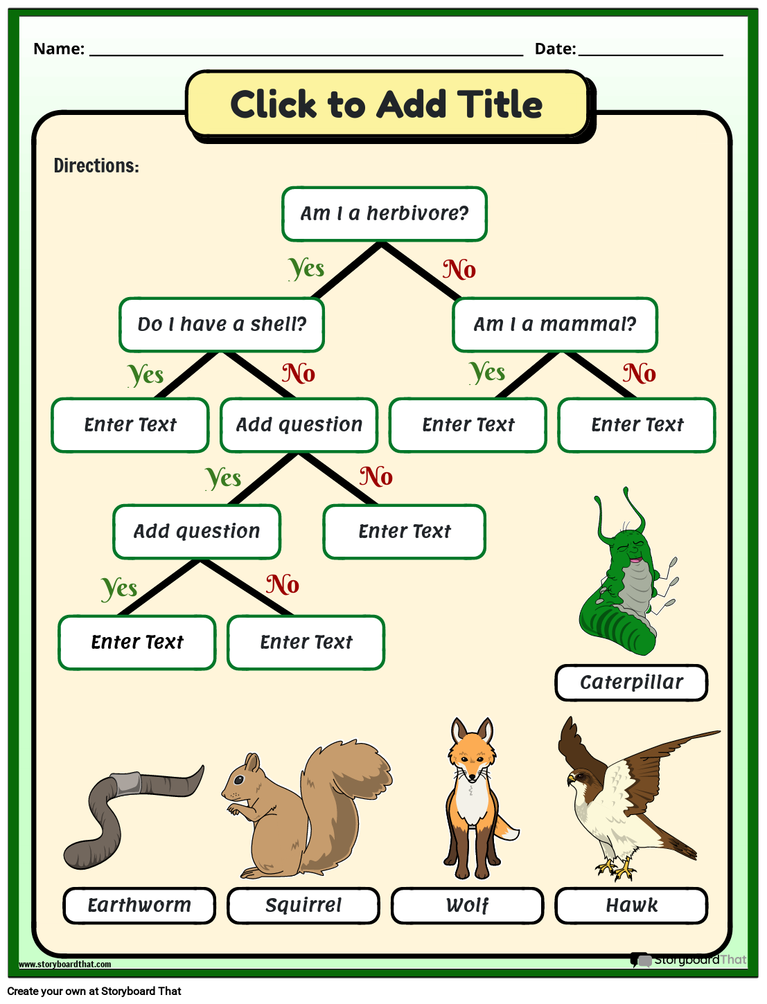 Storyboard That Free Animal Adaptations Worksheets Storyboard That Free Animal Adaptations Worksheets