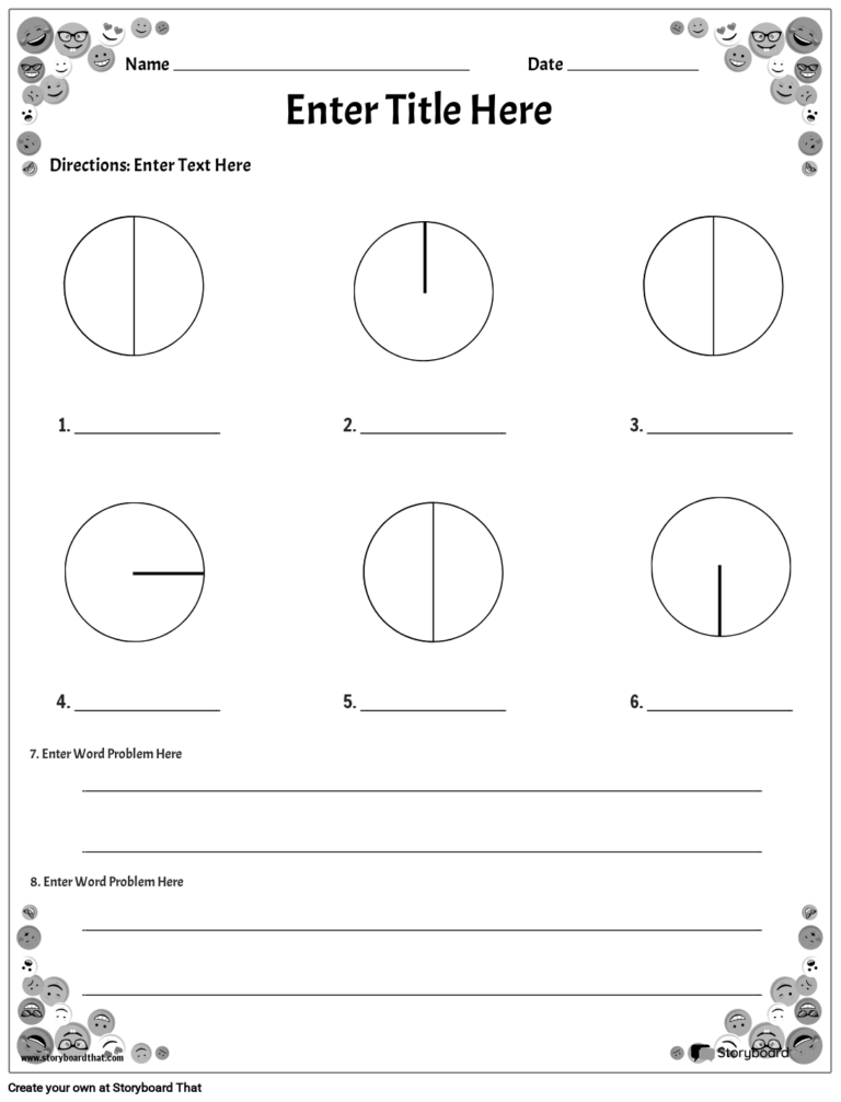 Storyboard That Free Circle Area Circumference Worksheets