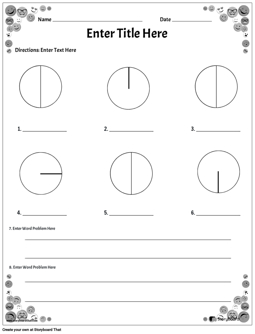 Storyboard That Free Circle Area Circumference Worksheets