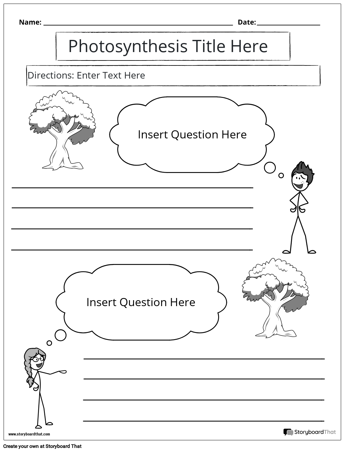 Storyboard That Photosynthesis Worksheet Templates Storyboard That Photosynthesis Worksheet Templates