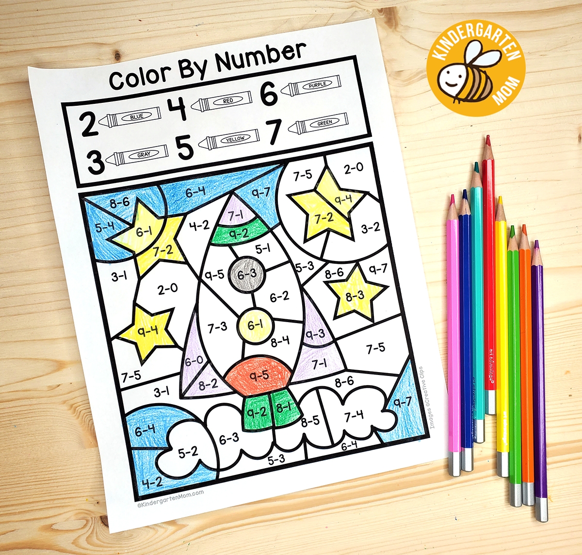 Subtraction Color By Number Worksheets Kindergarten Mom Subtraction Color By Number Worksheets Kindergarten Mom